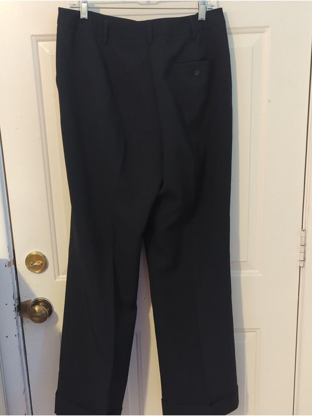 New York & Company Black Dress Pants Women's Size 12 Average Cuffed Hem - Picture 6 of 9
